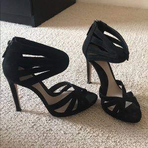 Zara Black Suede Heel size 37